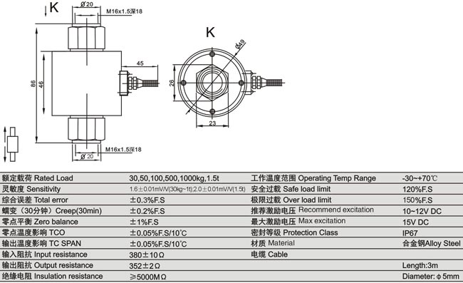 www.thietbicongnghiep.vn | Loadcell | KELI | DE | TS